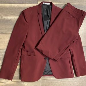 Zara men skinny fit suit